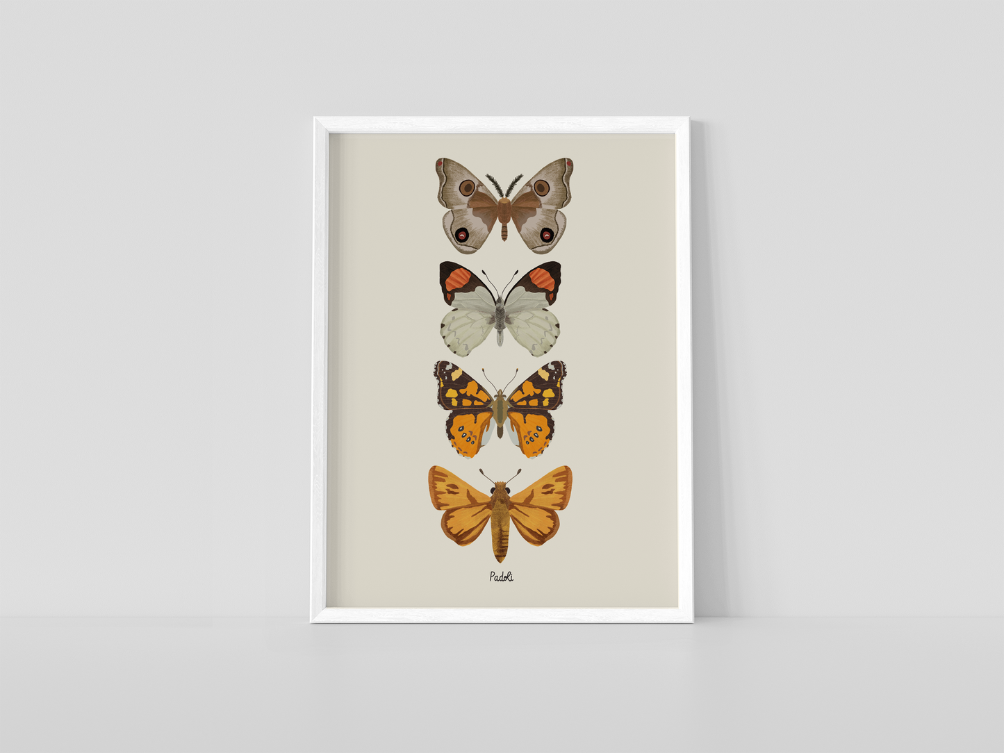 Print composición 4 mariposas