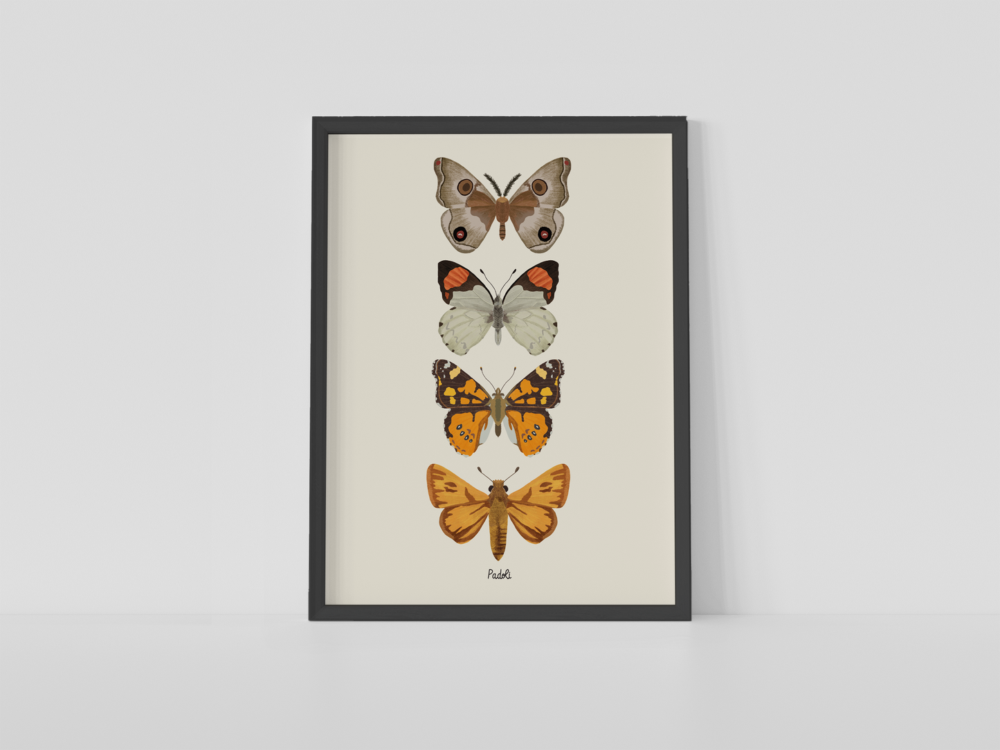 Print composición 4 mariposas