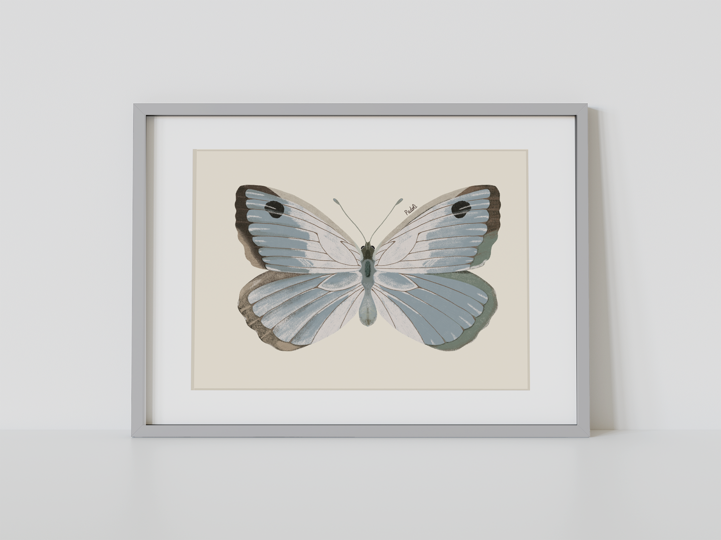 Print Mariposa Plateada