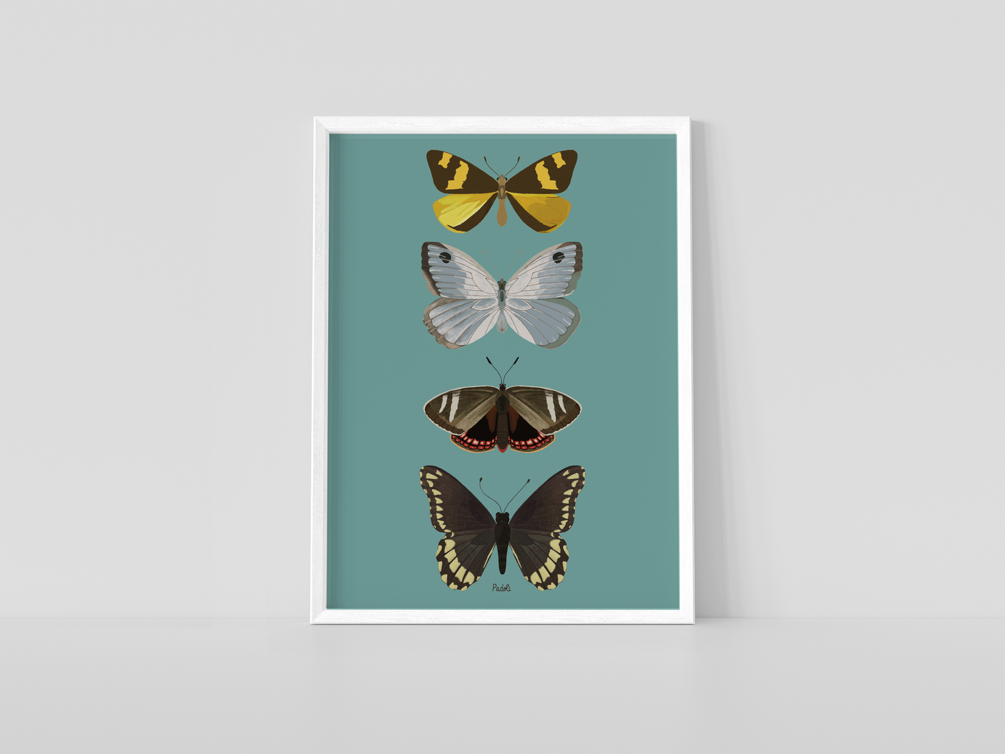 Print composición 4 mariposas II