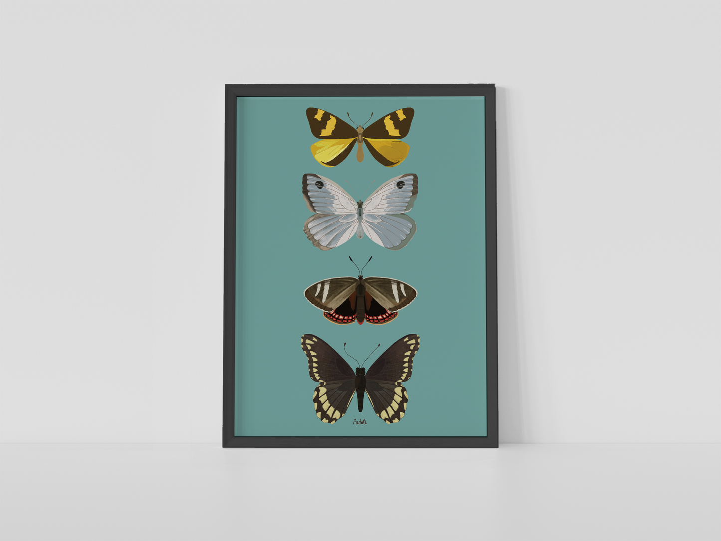 Print composición 4 mariposas II
