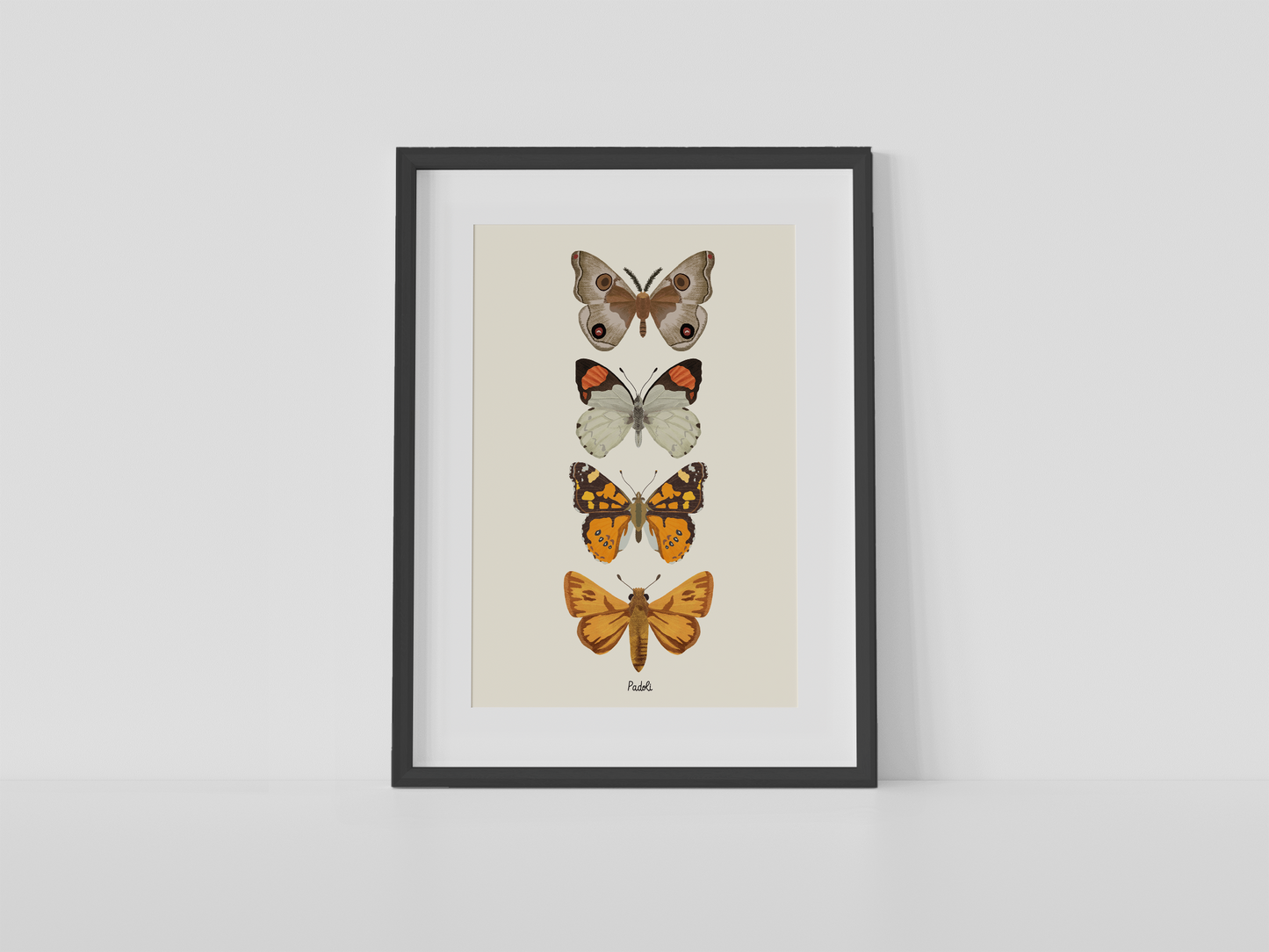 Print composición 4 mariposas