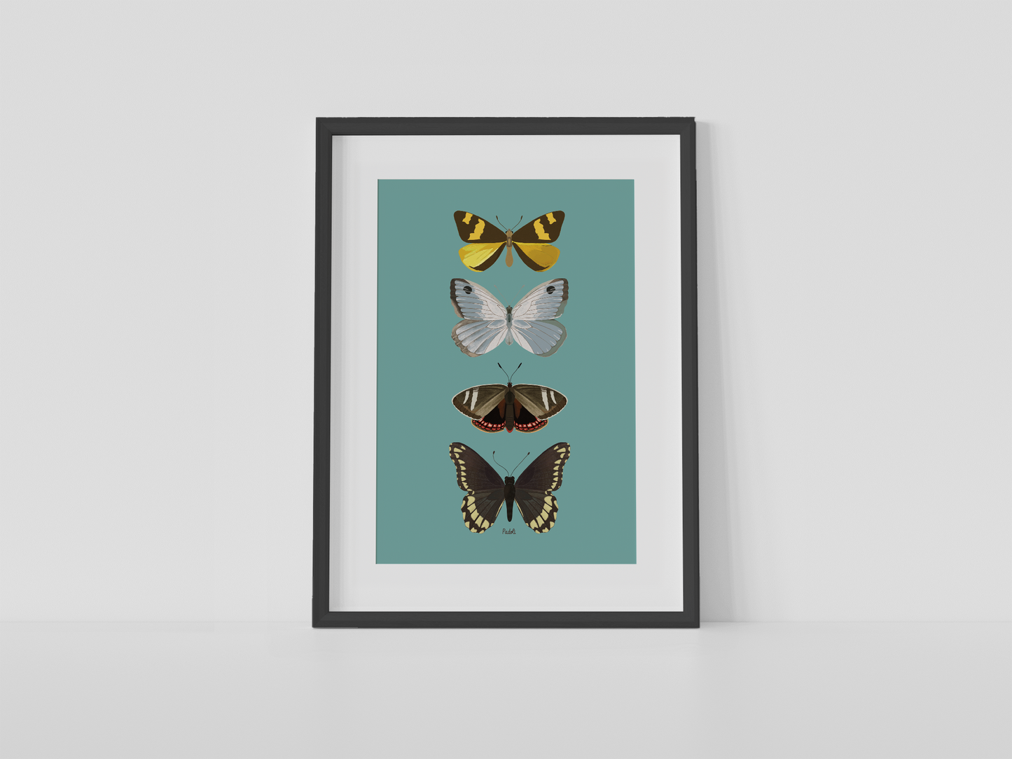 Print composición 4 mariposas II