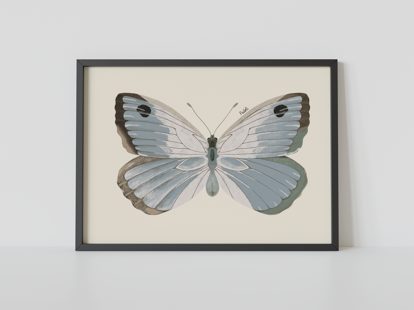 Print Mariposa Plateada