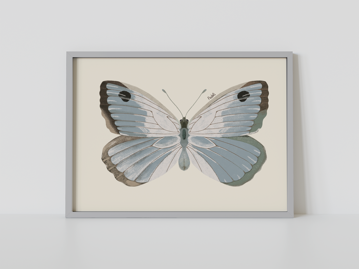 Print Mariposa Plateada