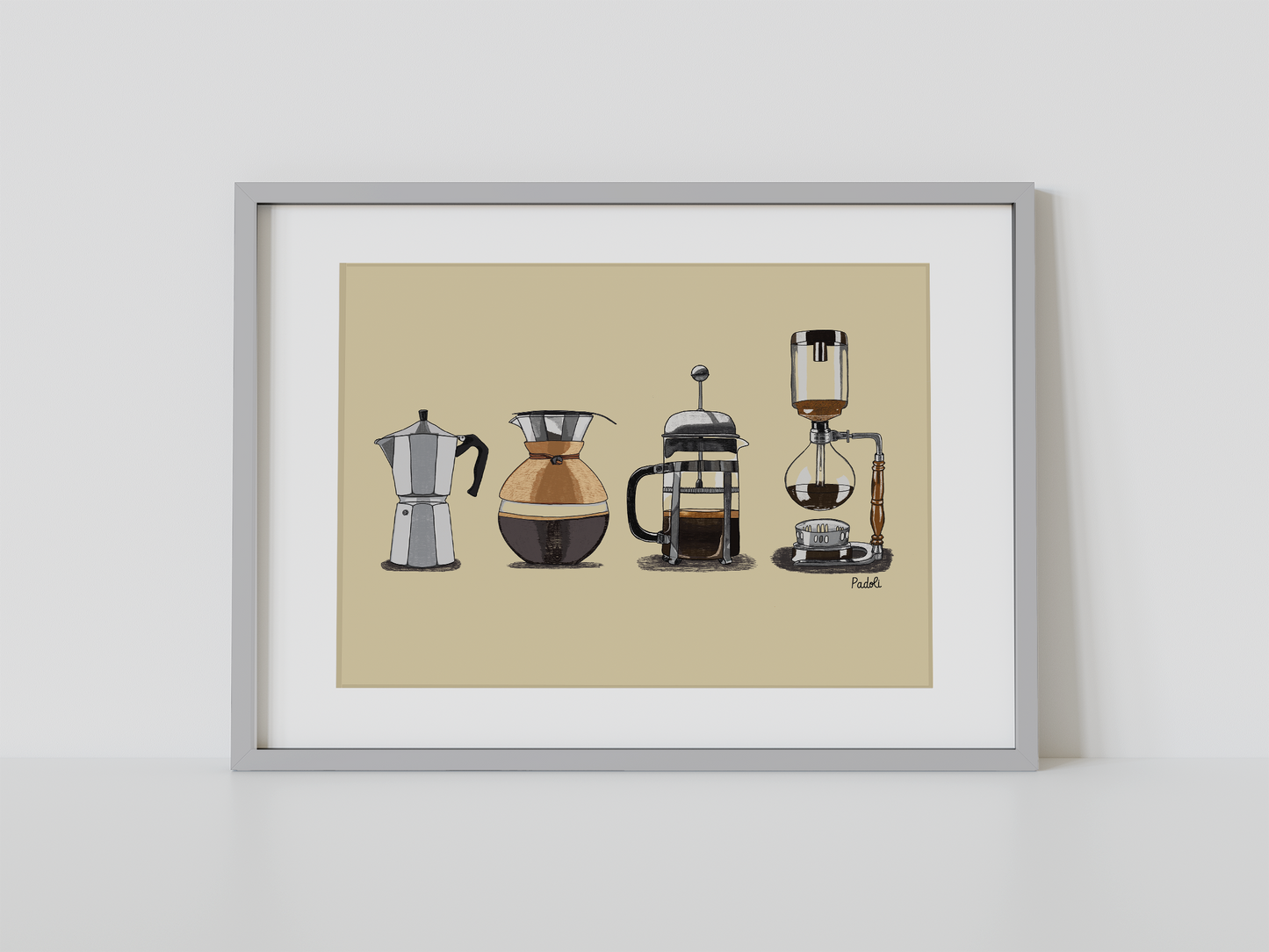Print composición de cafeteras