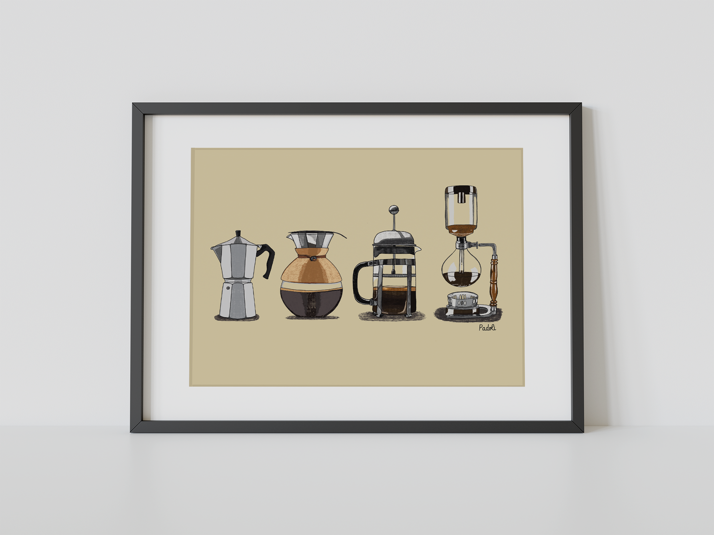 Print composición de cafeteras
