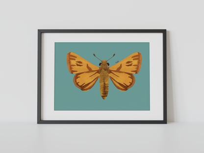 Print Mariposa Hesperia amarilla
