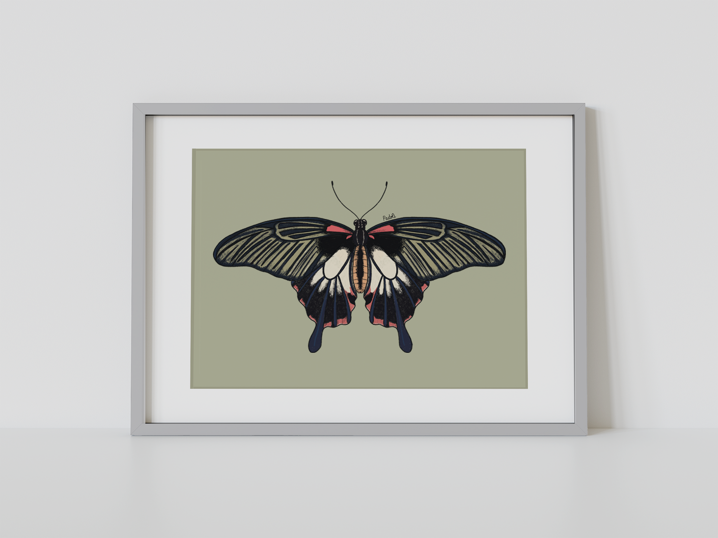 Print mariposa tropical IV