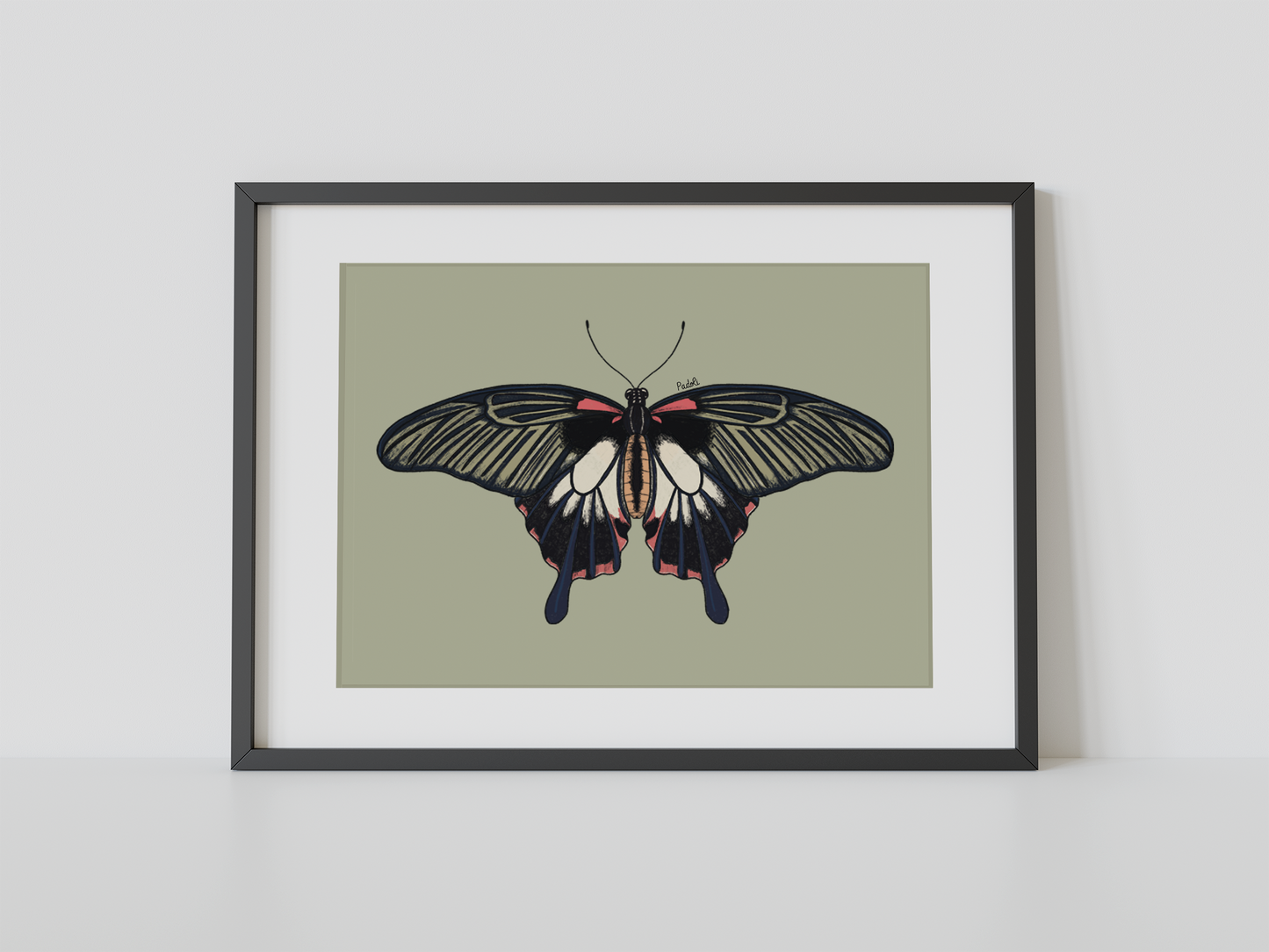 Print mariposa tropical IV