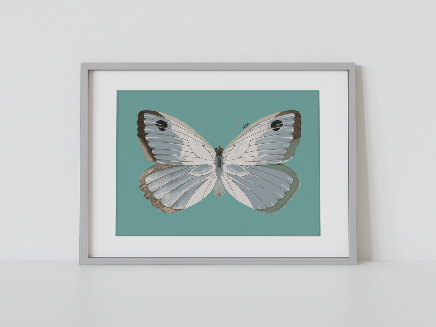 Print Mariposa Plateada