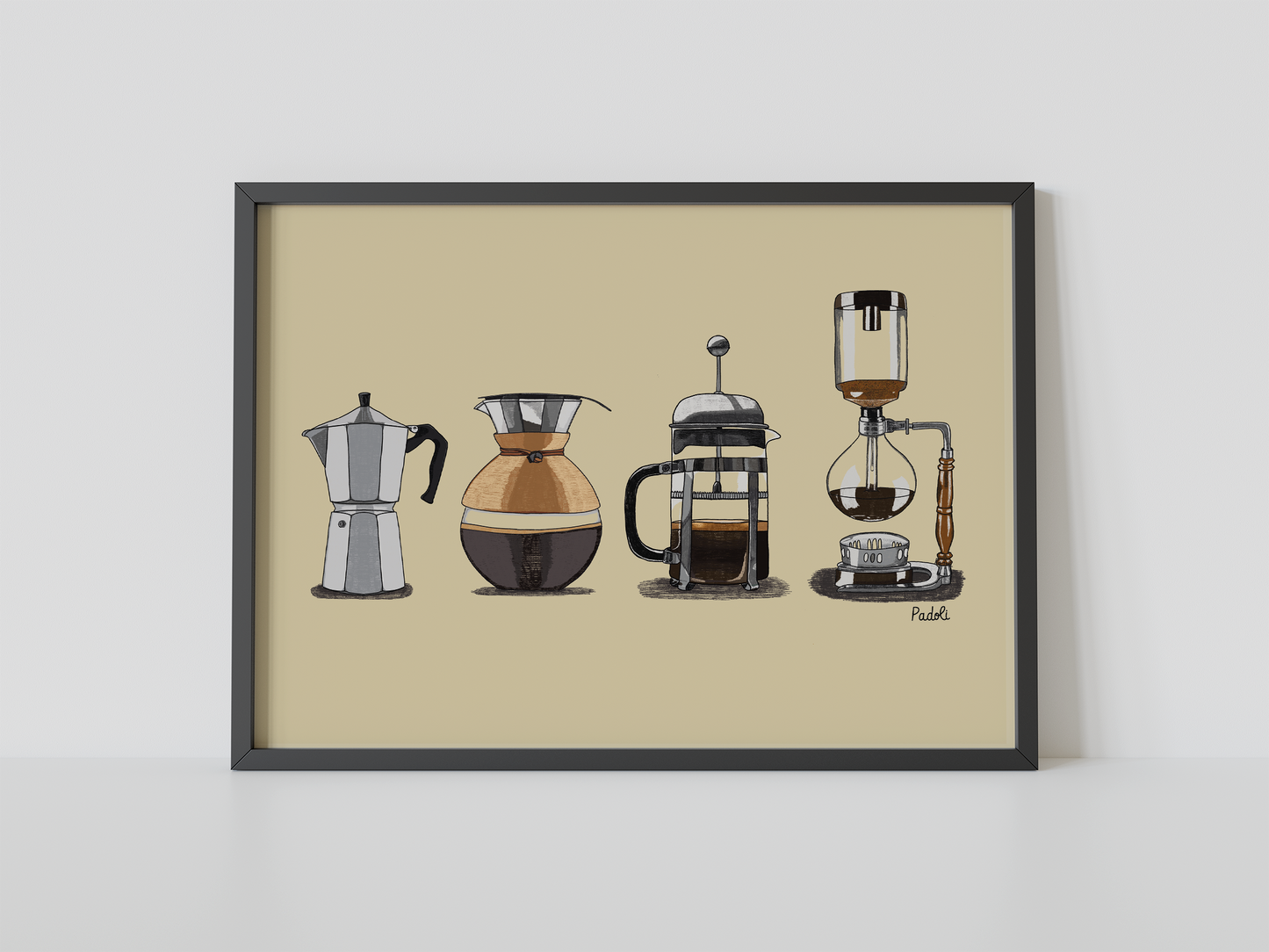 Print composición de cafeteras