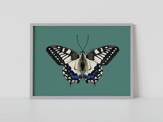 Print mariposa tropical I