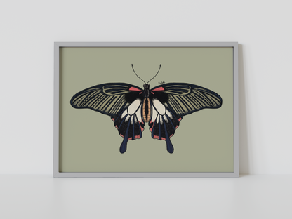 Print mariposa tropical IV