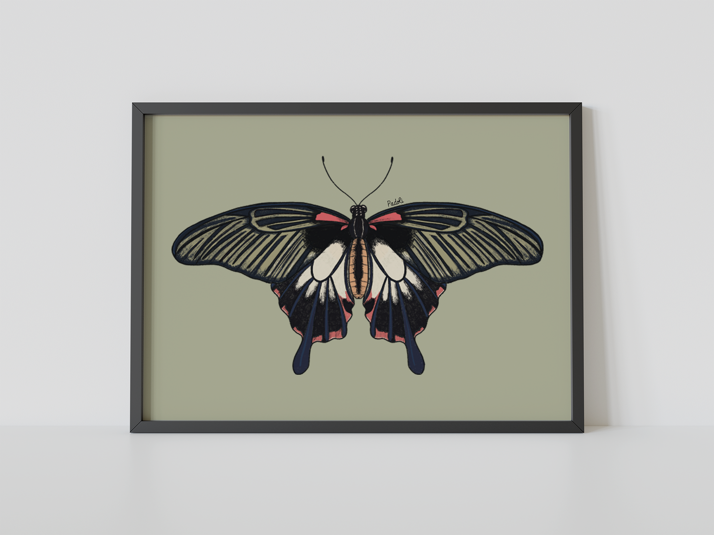 Print mariposa tropical IV