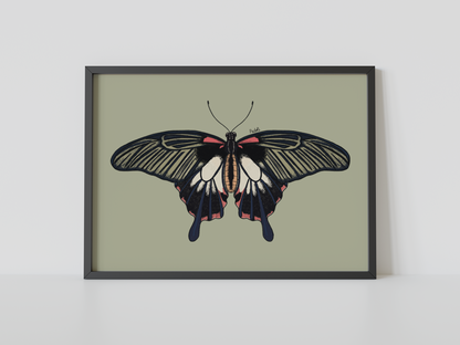 Print mariposa tropical IV