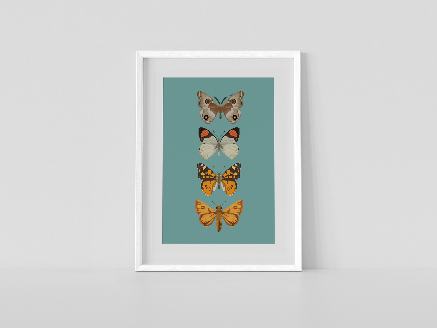 Print composición 4 mariposas
