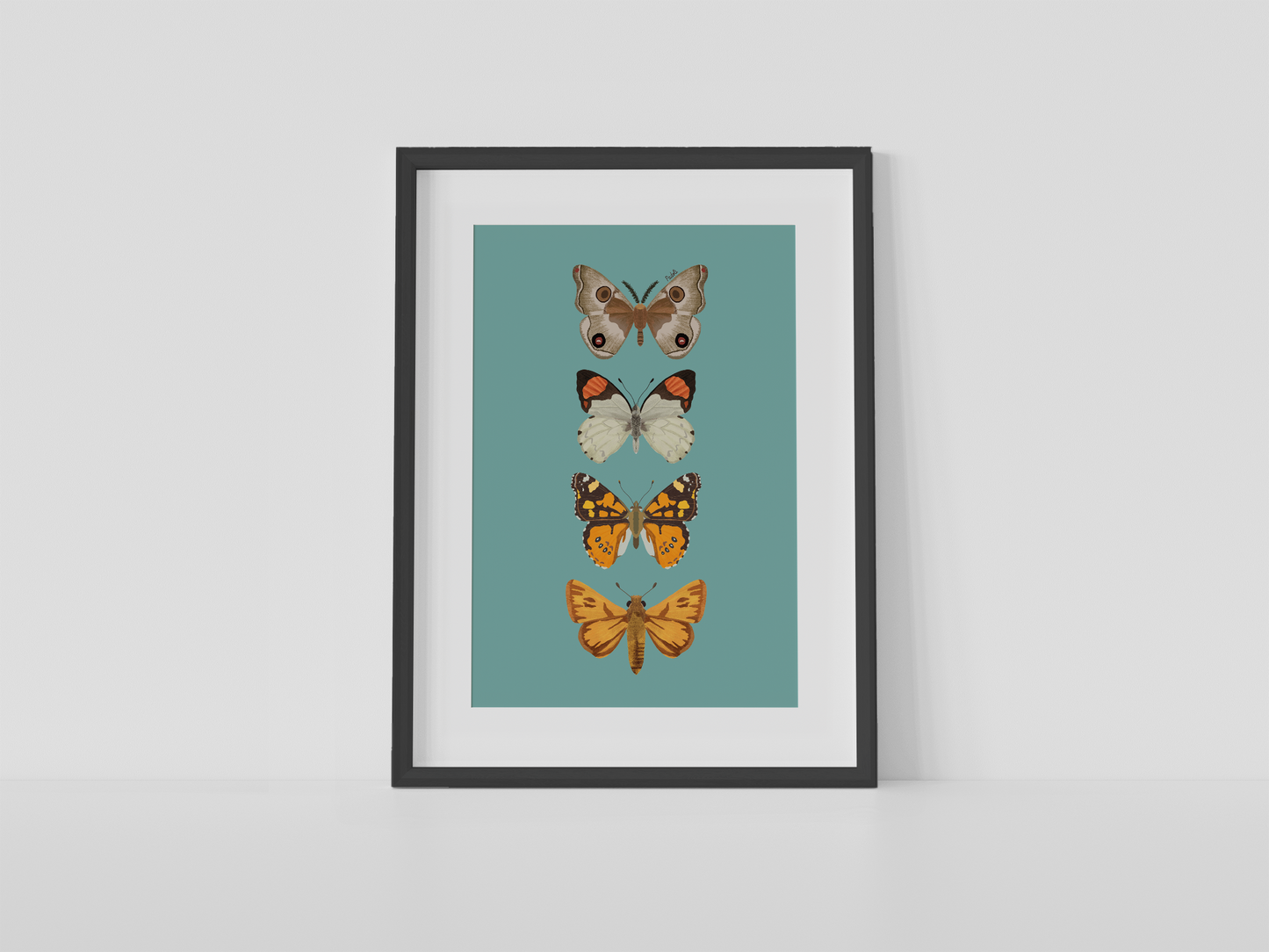 Print composición 4 mariposas